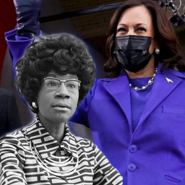 Shirley Chisolm and Kamala Harris edited collage