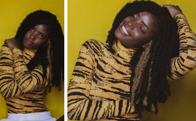 Black Woman rocking Butterfly Locs