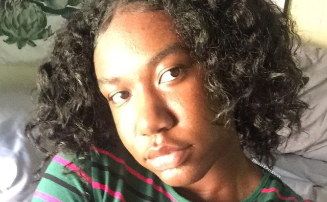 KAYLANNK rocking a braid out which is a natural hairstyle