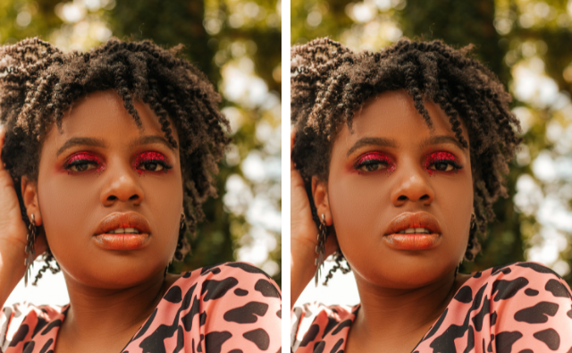 black woman is rocking twist out on short natural hair