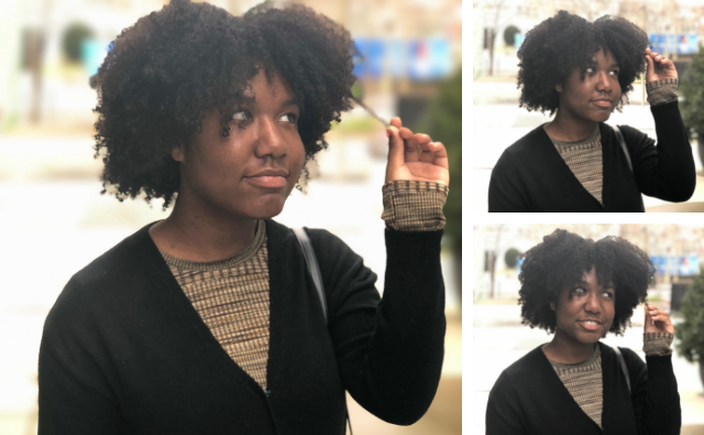 KAYLANNK rocking a wash and go hairstyle