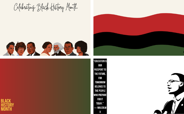 Free Black History Month Virtual Zoom Backgrounds