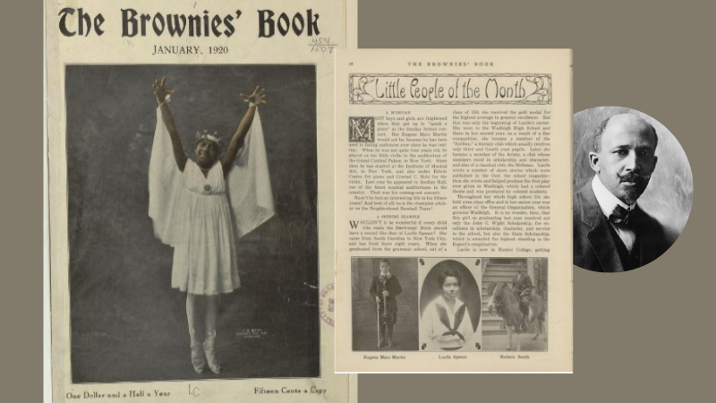Collage of LOC images of The Brownies' Book